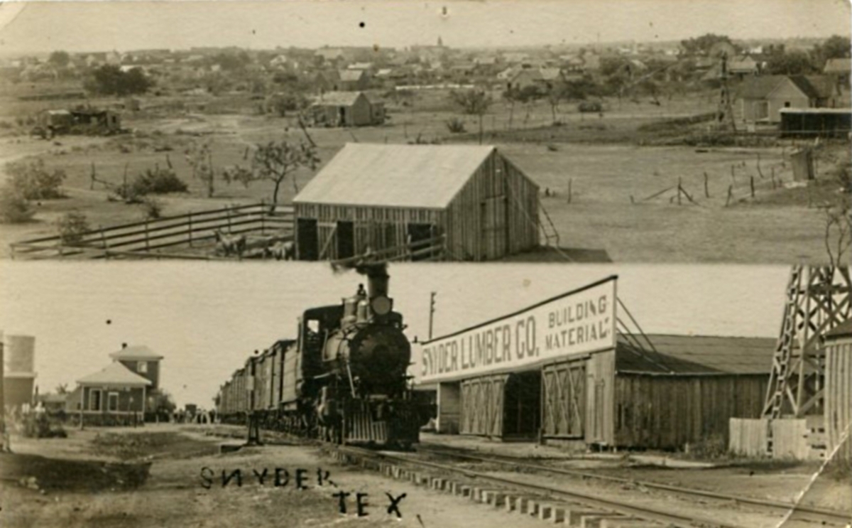 1911 Post Card of Snyder Texas