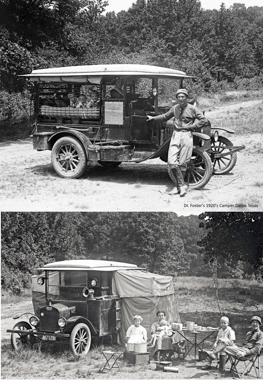 1920s Camper In Dallas Texas