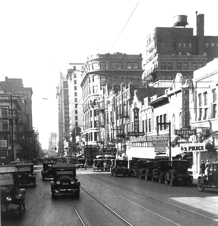 1926 Dallas Tx Street Scene