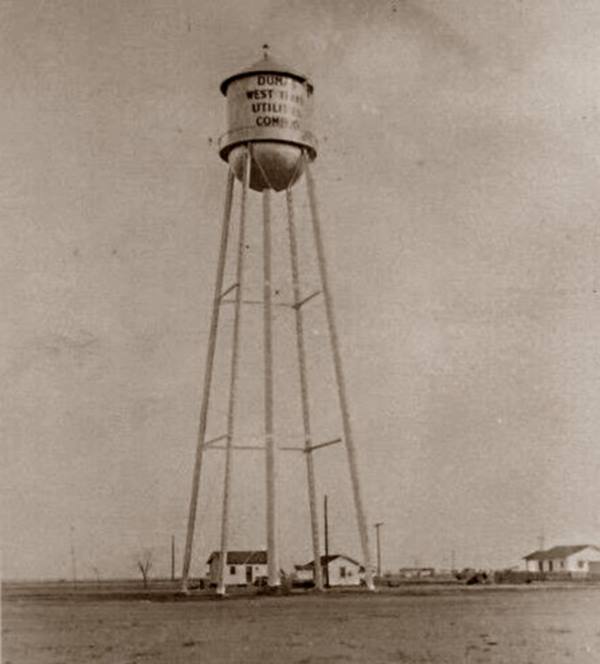 Dumas Texas Water Tower in 1930s