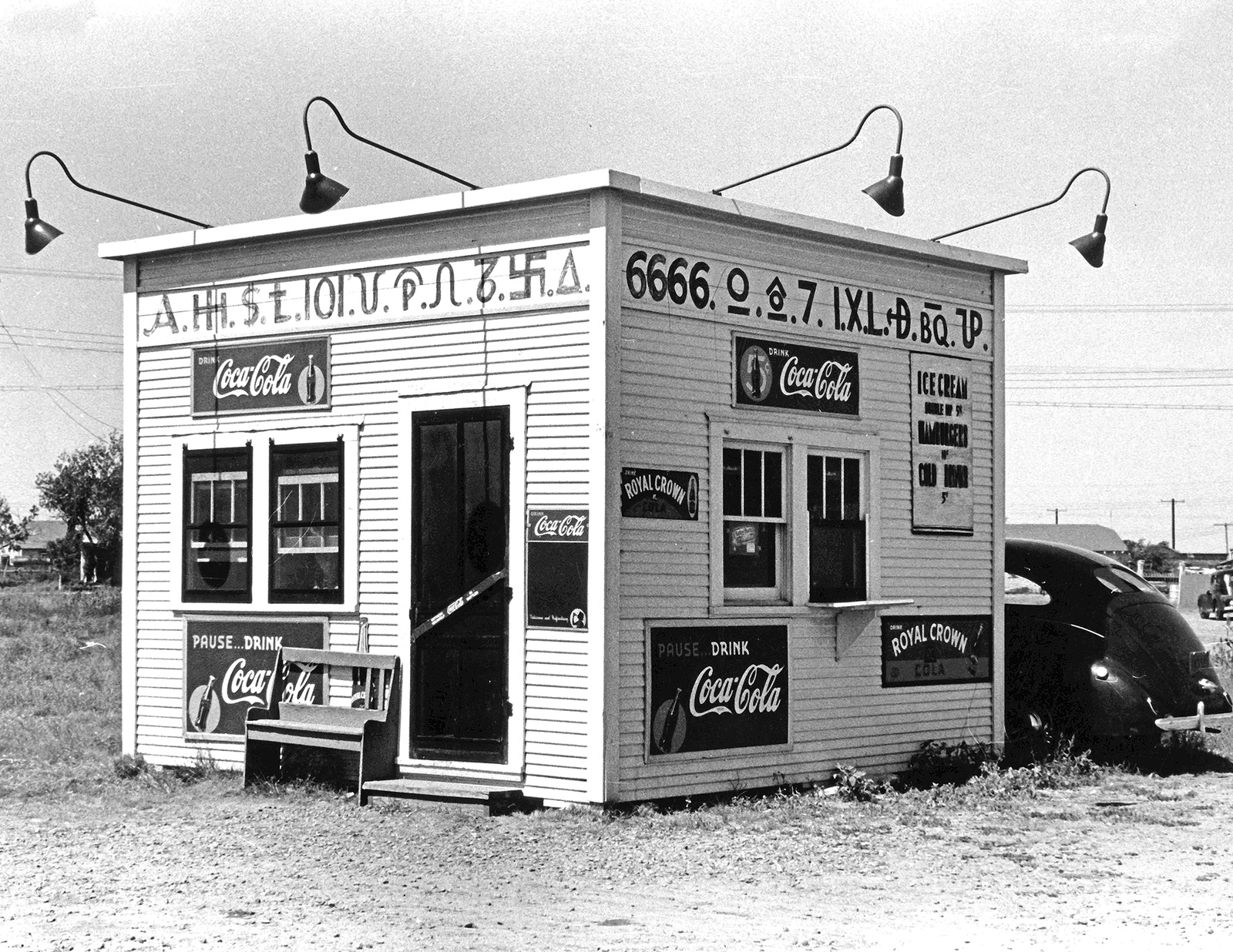 Hamburger Stand in Dumas in 1939