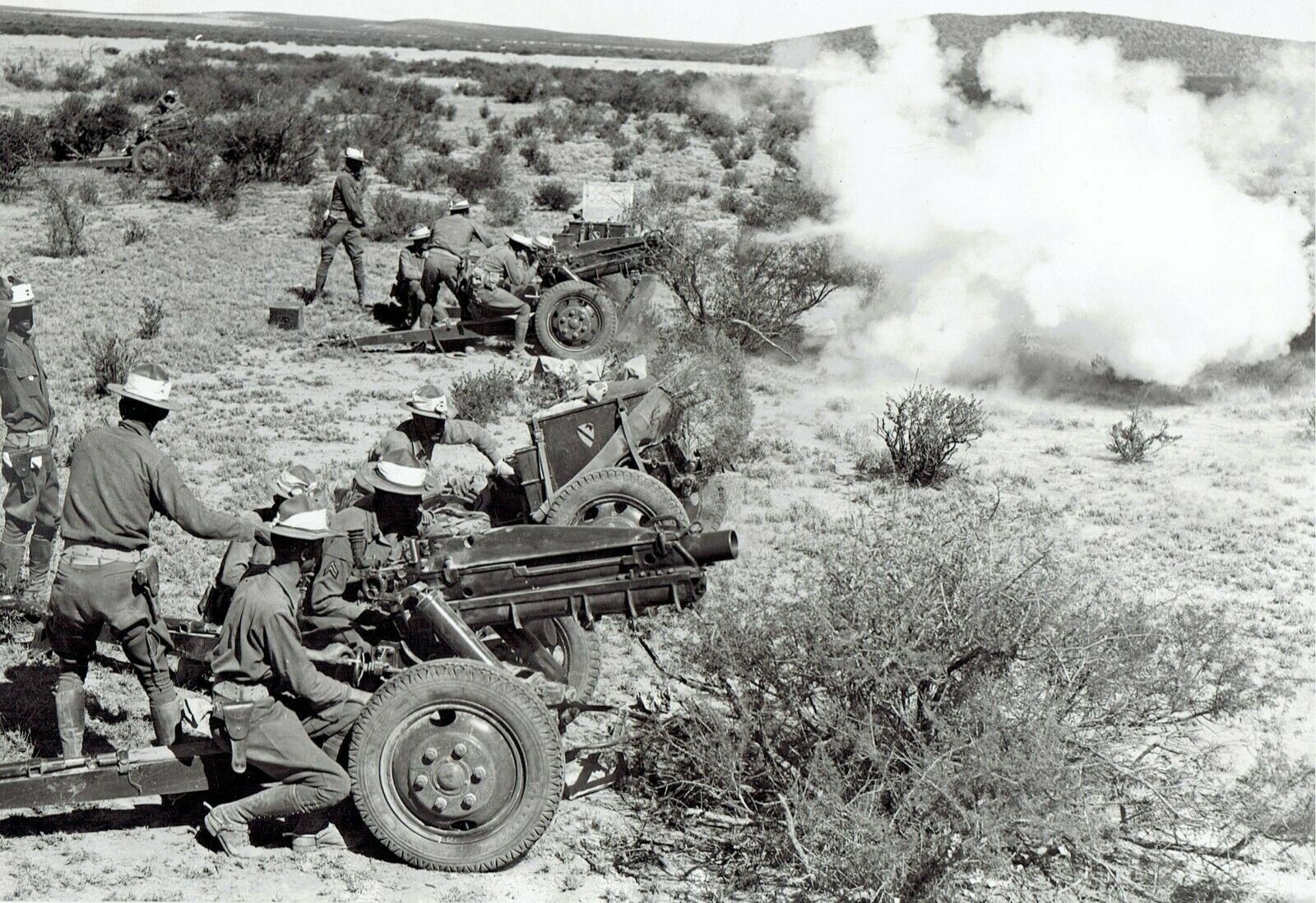 US Army 1st Cavalry in Balmorhea Texas in 1939 
