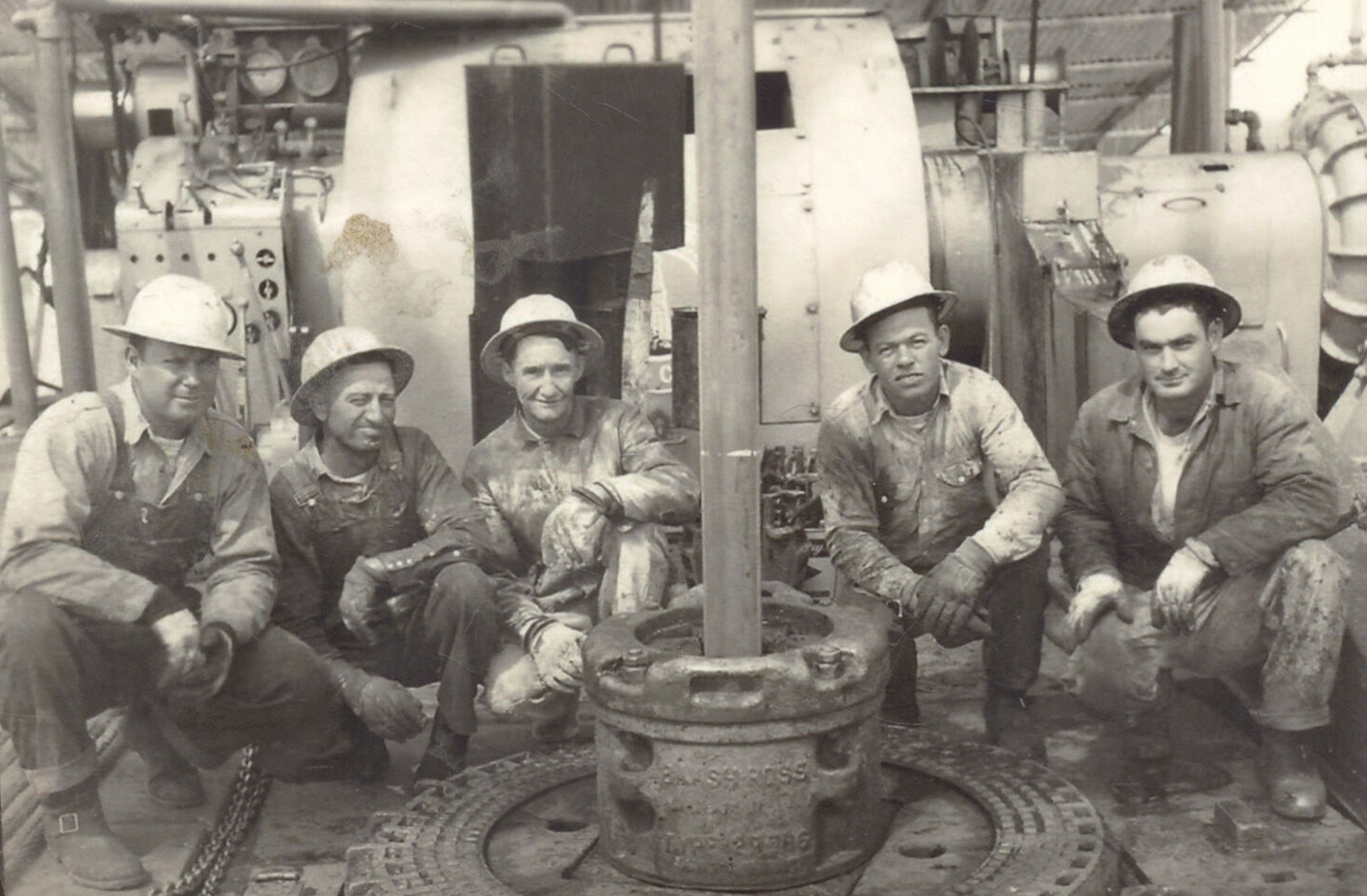 1940s Oil Workers in Andrews Texas