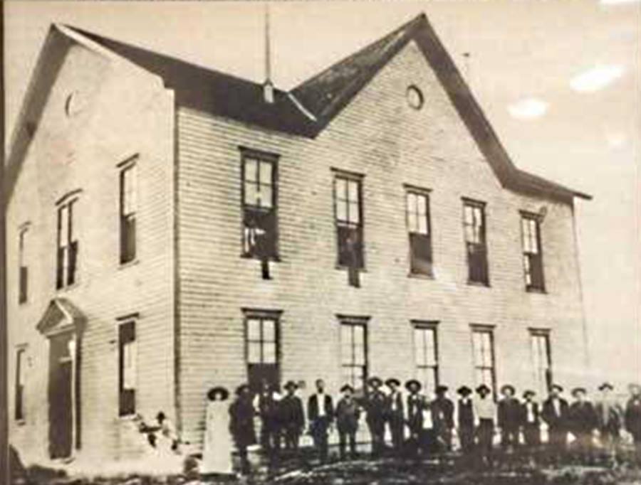 1st Midland County Courthouse in 1886