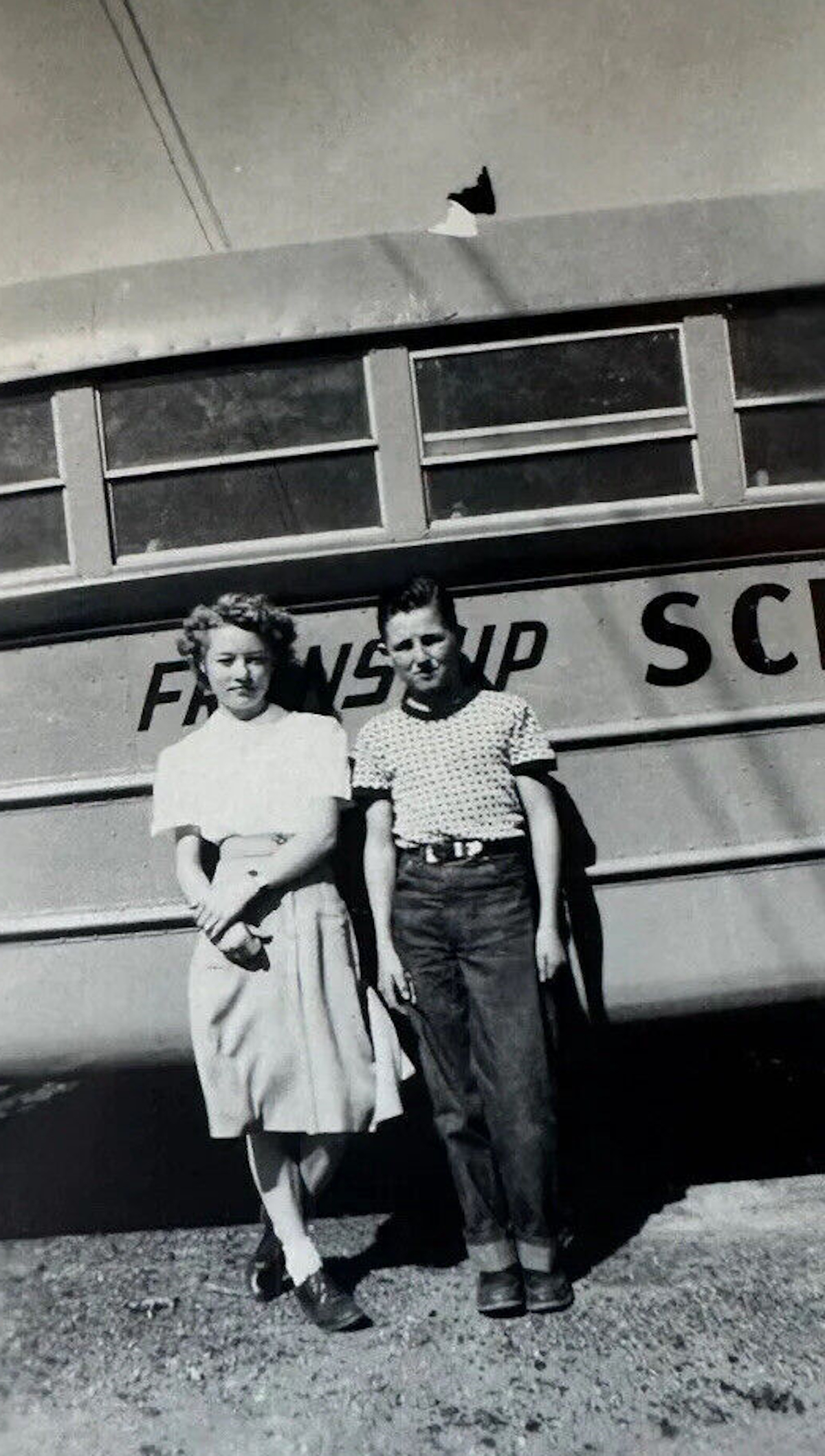 2 Kids in Wolfforth Texas in 1940s