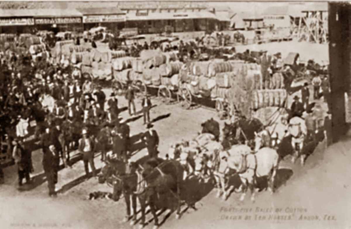 40 Bales Cotton  in Downtown Anson 1910