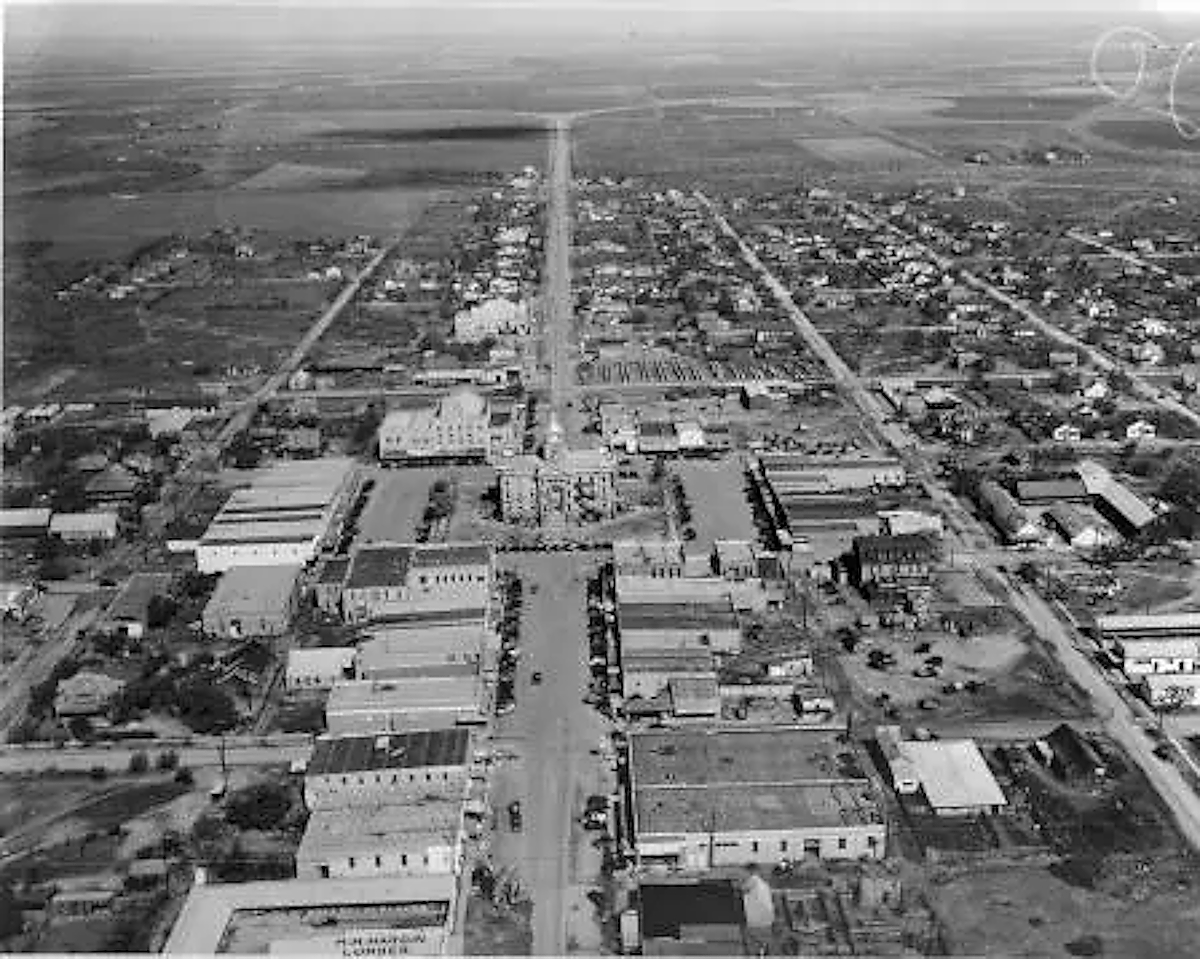 Aerial View of Anson 1940s