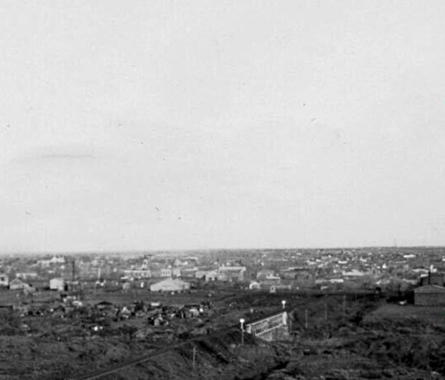 Aerial View of Colorado City Texas in 1923