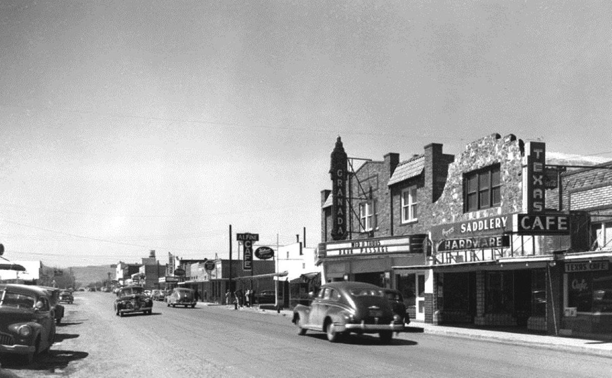 Alpine Texas Main Street 1940's