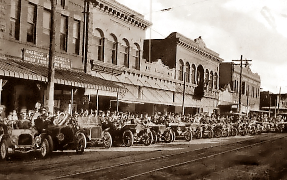 Auto Day in Amarillo in 1909