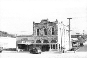 Bank Corner in Glren Rose Texas