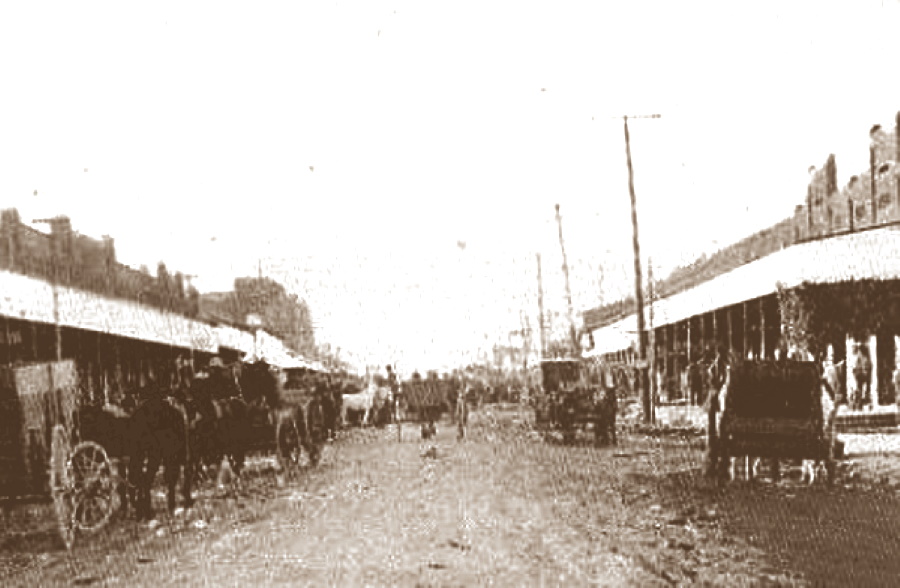 Bartlett Texas Main Street in 1910