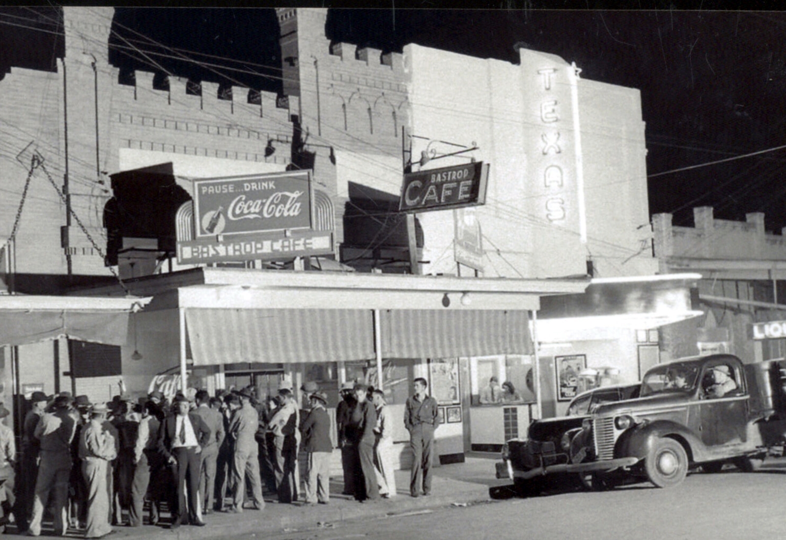 Bastrop Cafe in 1940s