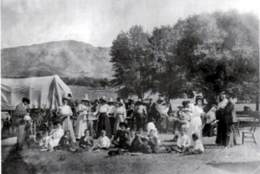 Bloys Cowboy Camp Meeting in 1890s