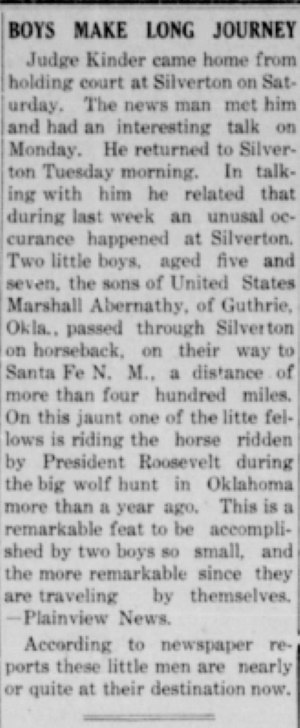 Boys Make Incredible 400 Mile Journey on Horseback in 1909