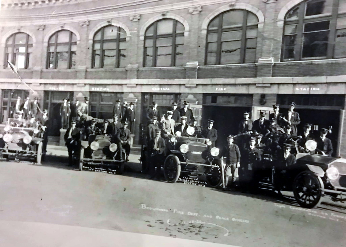 Brownwood Texas  Police and Fire Department in 1930