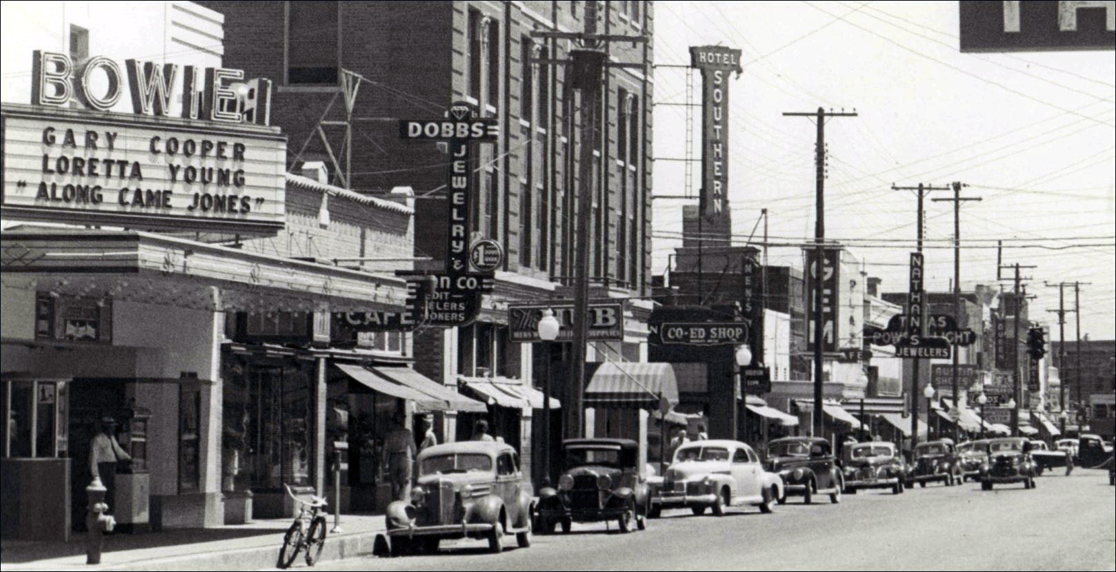 Brownwood Street Scene in 1945