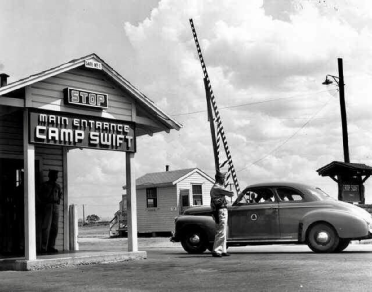 Camp Swift Main Entrance in 1942