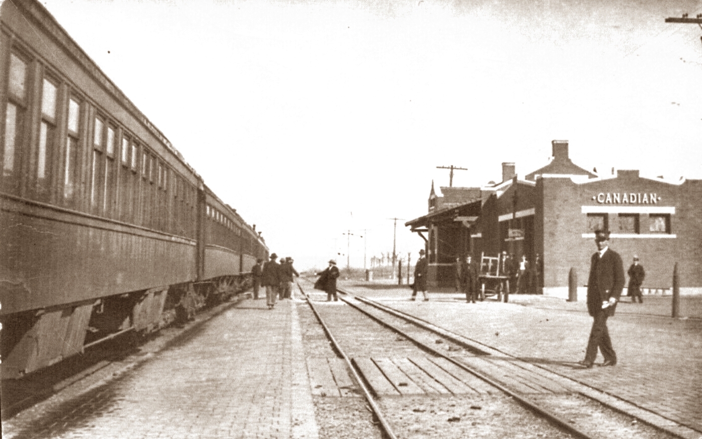 Canadian Texas Railroad Depot in 1890