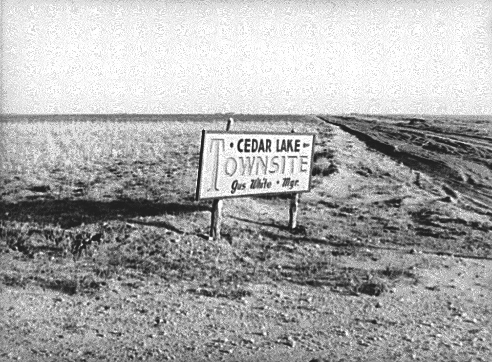 Cedar Lake Town Site in 1940