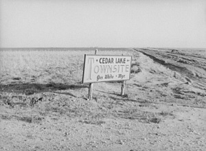 Cedar Lake Town Site in 1940