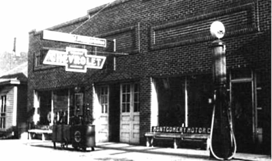 Chevrolet Dealership in Happy Texas in 1930s