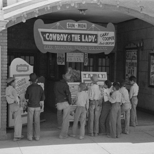 Movie Theatre in Alpine Texas in 1939