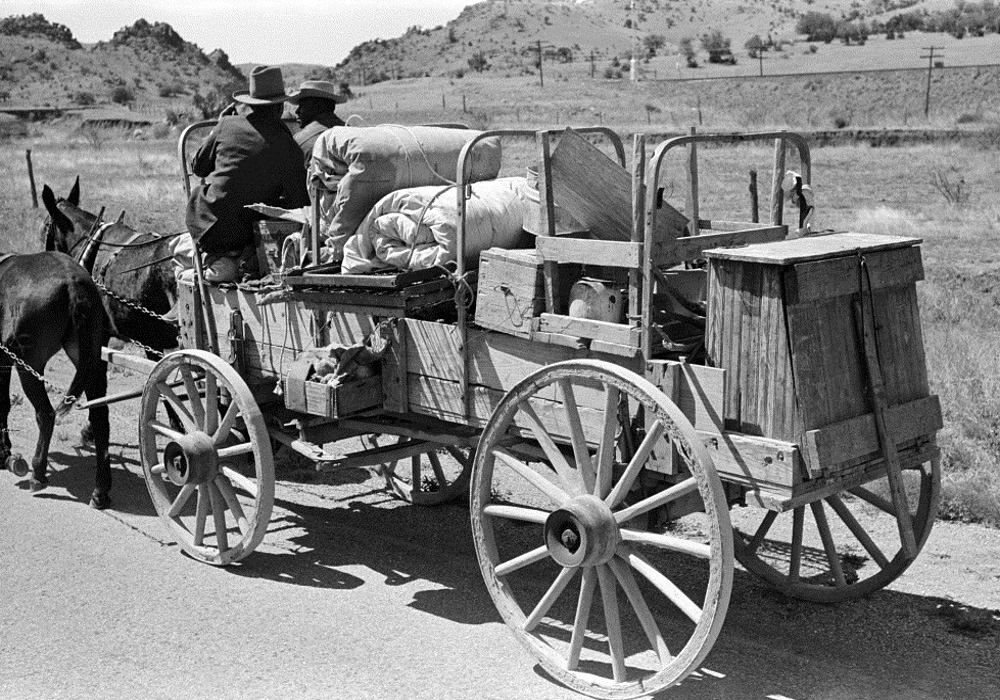 Chuck and Bedroll Wagon Near Marfa