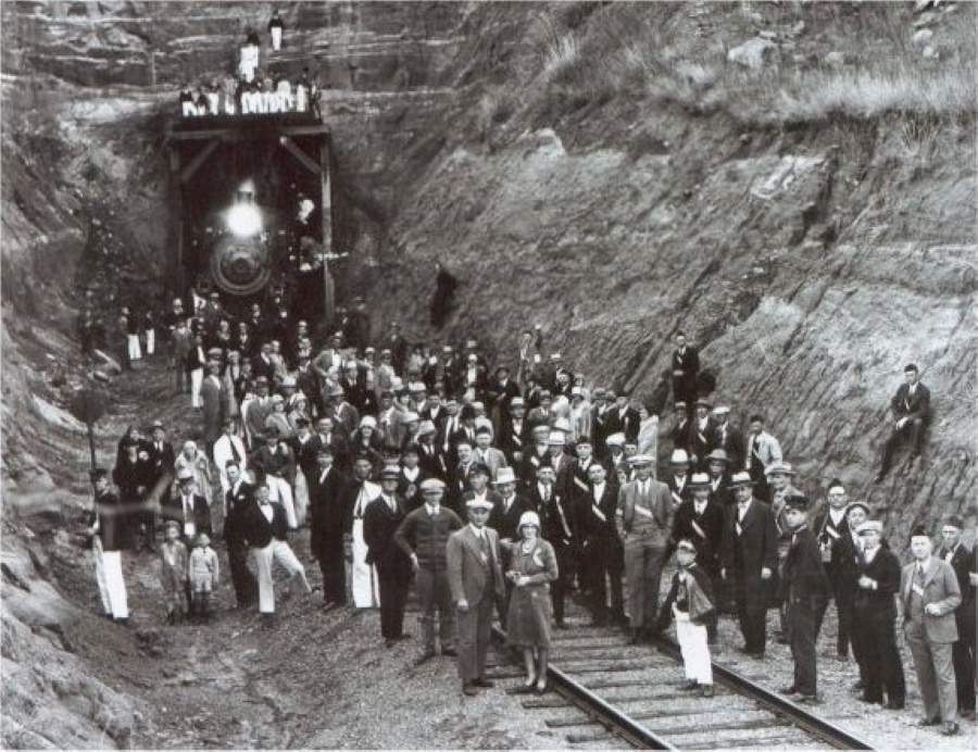 Clarity Tunnel at Exit Near Quitaque in 1928