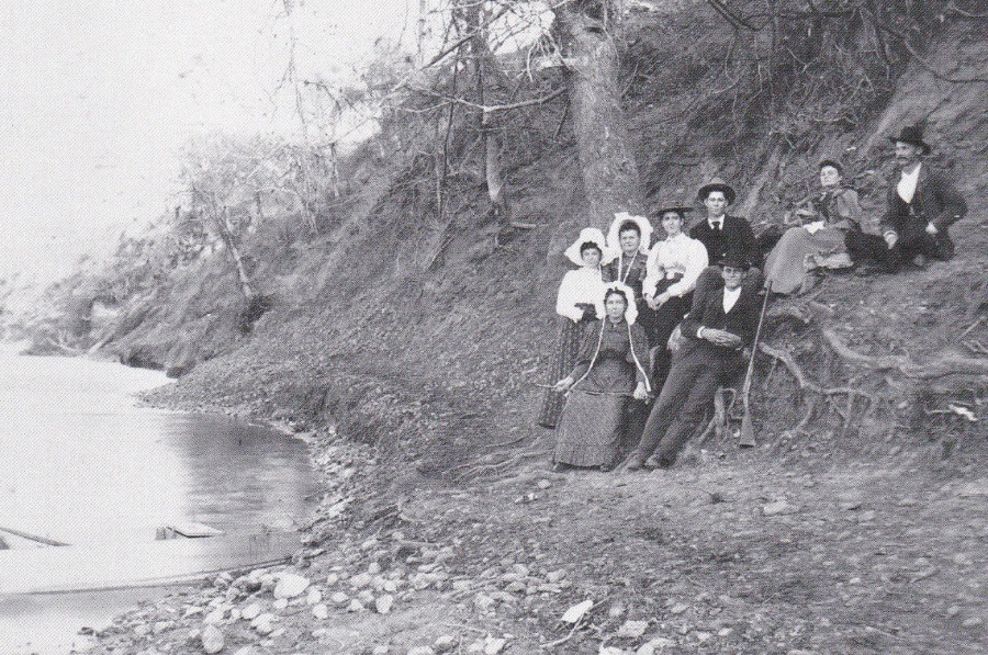 Smithville Texas Residents Relax on the Colorado River in 1900