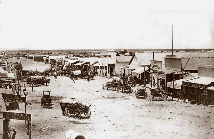 Concho Street in 1883 San Angelo