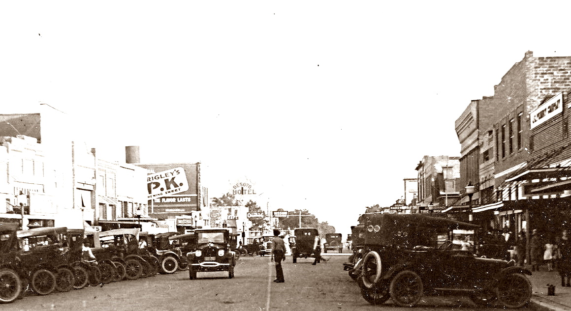 Downtown Dalhart Texas in 1923
