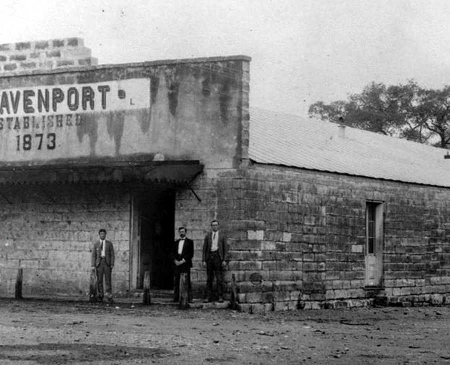 Davenport Store in Bandera Texas  in 1900
