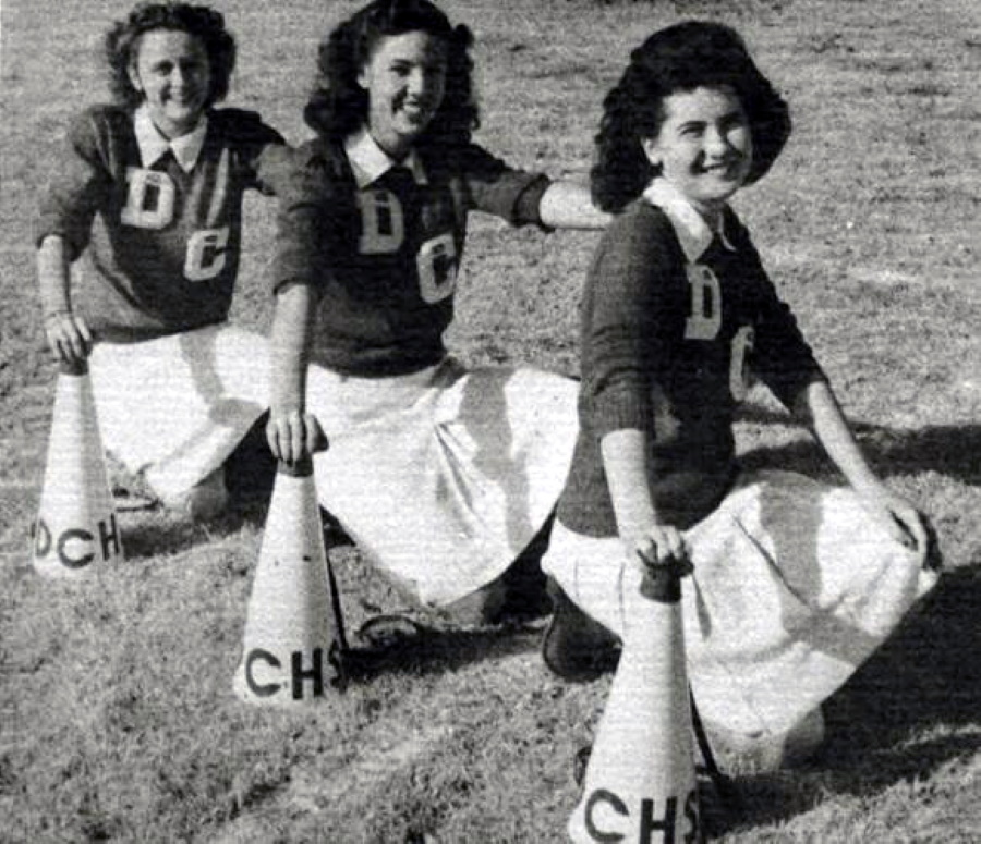Denver City Texas High School Cheerleaders 1945-46