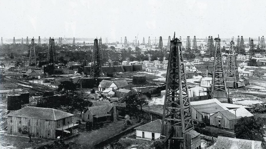 Desdemona Oil Derricks 1918