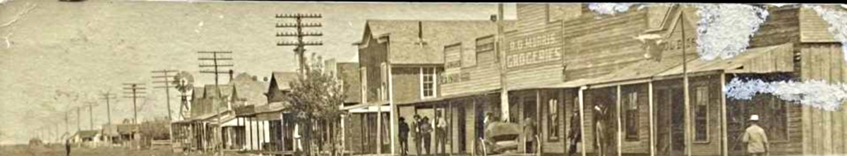 Downtown Tahoka Texas in 1912