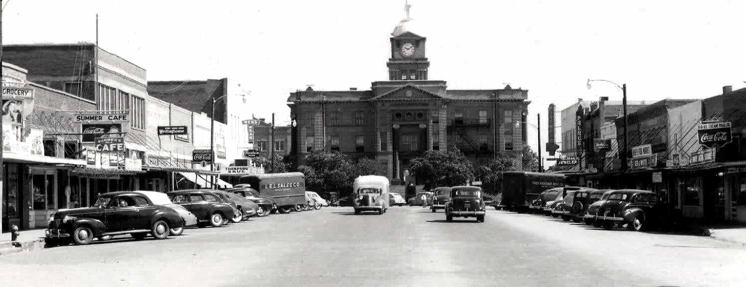 Downtown Anson in the 1940s