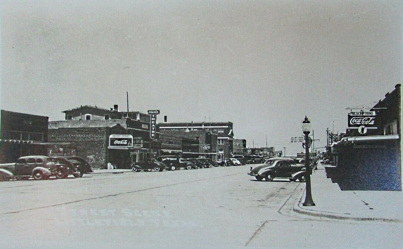Downtown Littlefield in the 1940s
