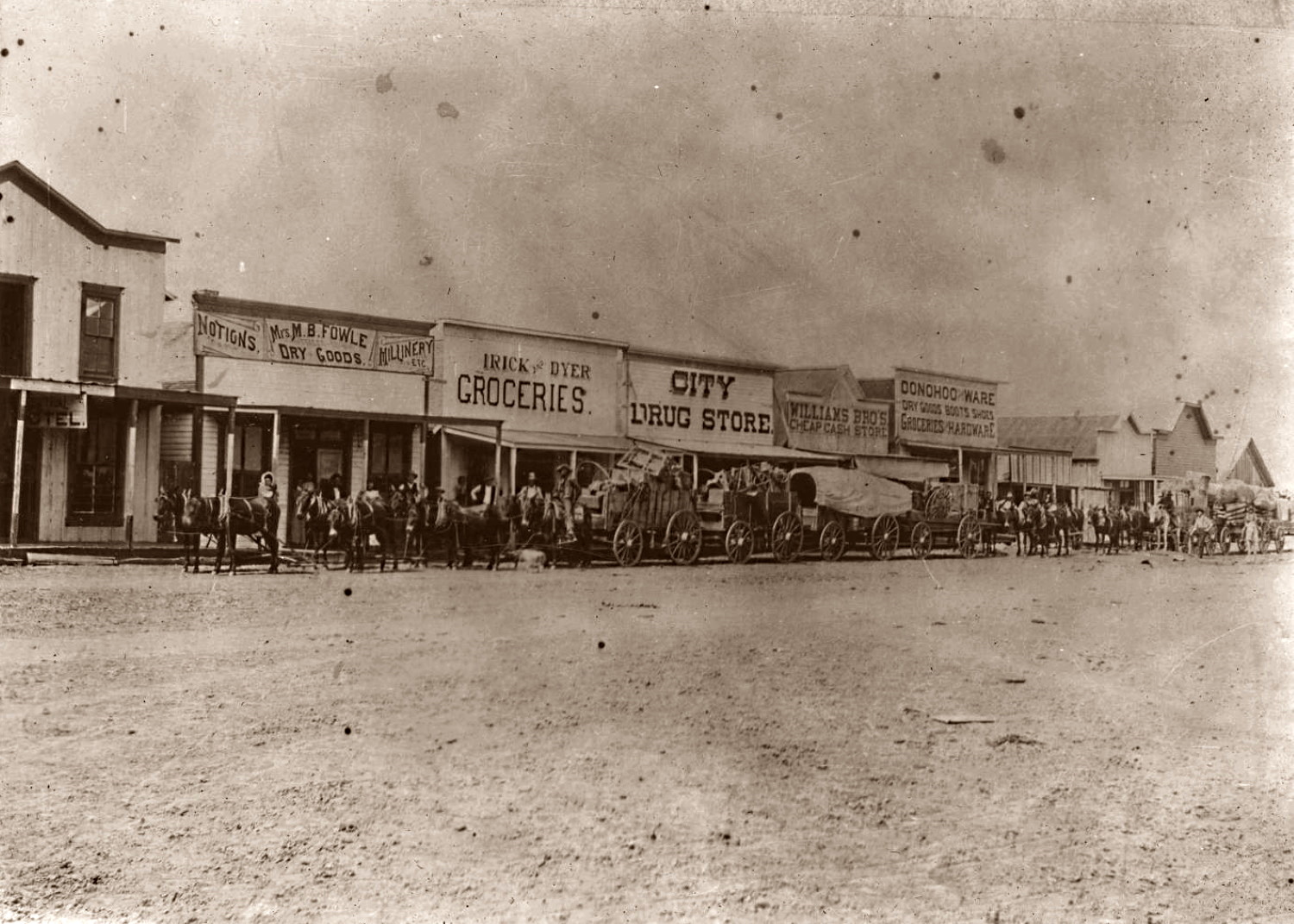 Downtown Plainview Texas in1897