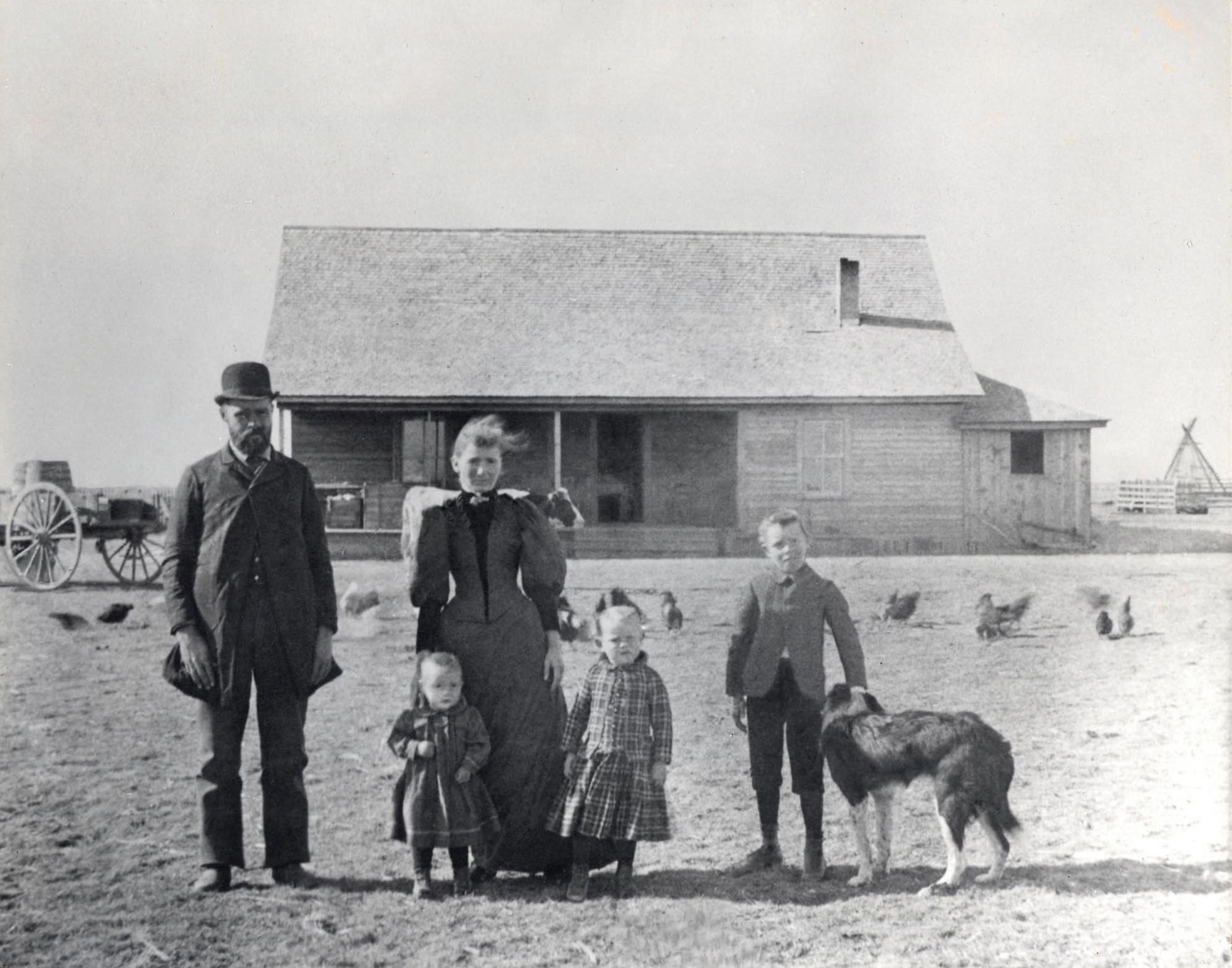 Dr. E. M. and Mrs. Harp homestead 1890s