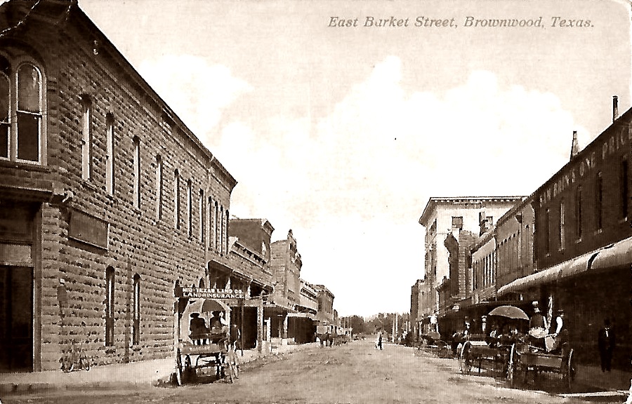 East Barket Street in Brownwood in 1910