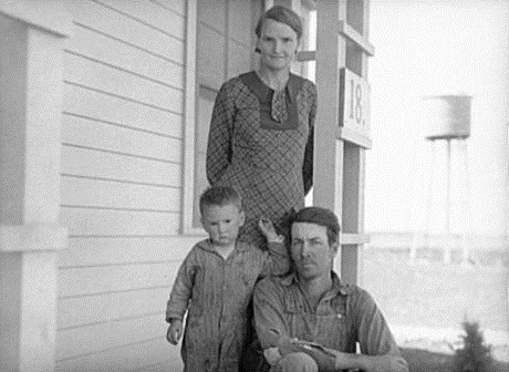 Farm Family Near Ropesville Texas in Hockley County in1939