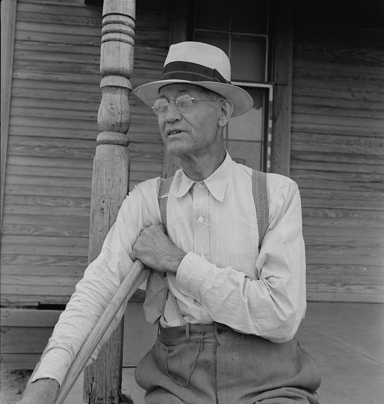 Farm owner near Memphis Texas in 1937