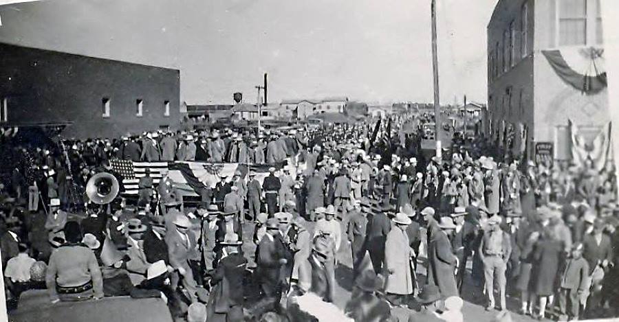 First Train Arrives in Turkey Texas in 1928