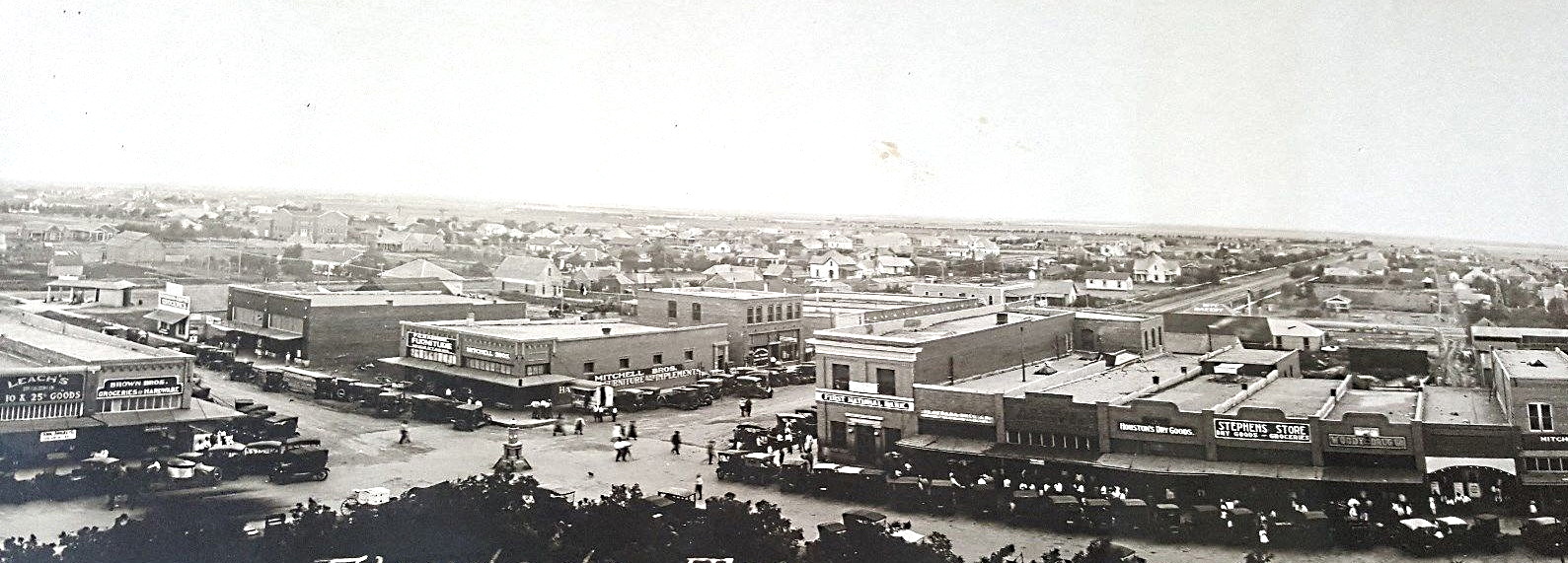 Floydada Texas Panoramic View in 1921