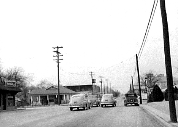 Fort Worth Street Scene in 1942