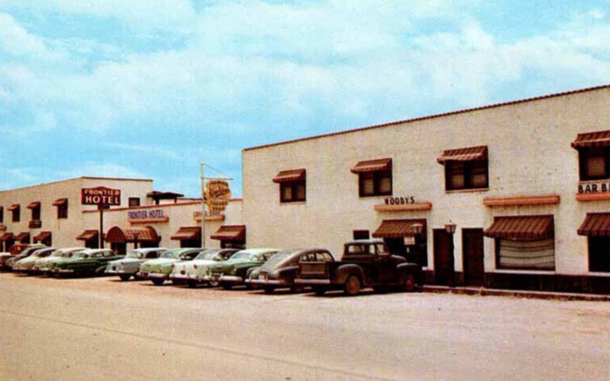 Frontier Hotel in Bandera in 1950s