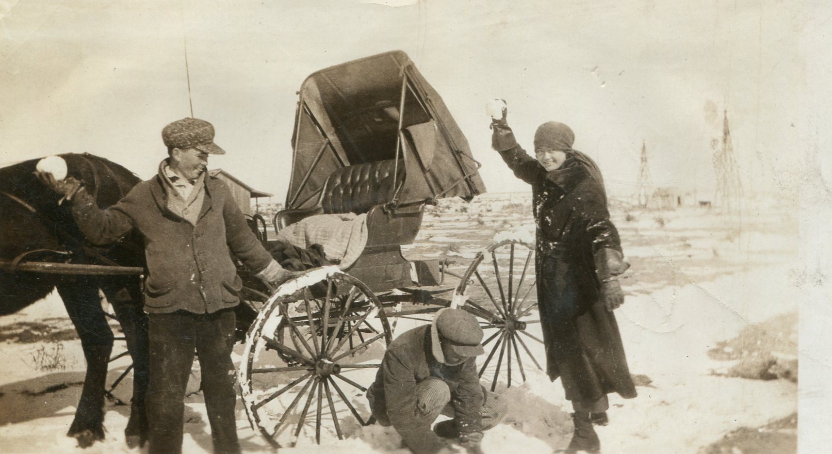 Fun in The Snow in Hall County in 1895