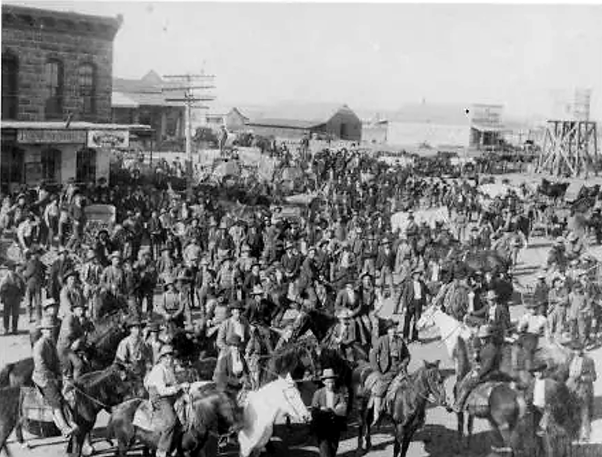 Gathering in Anson in 1900s