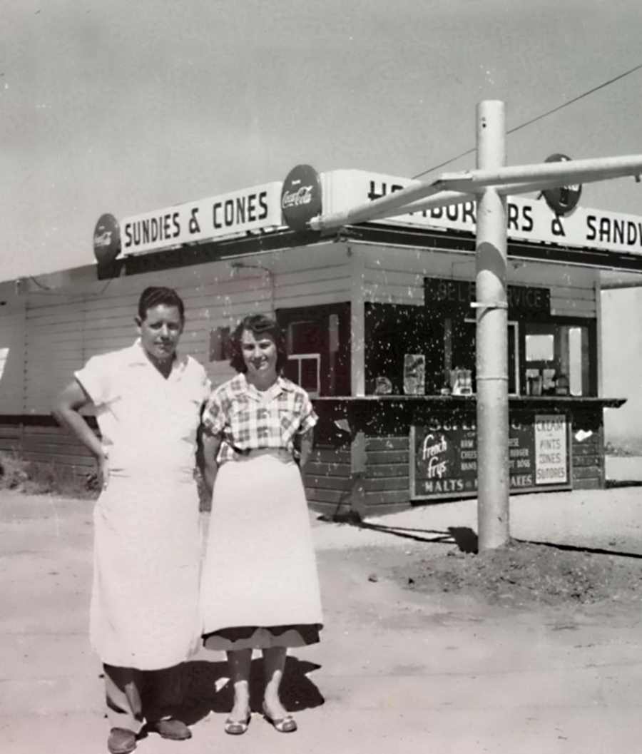 Hamburger Stand in Lamesa in 1950s